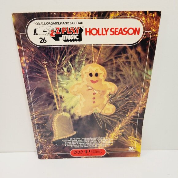 Vtg EZ Play Today Volume 26 Holly Season Organs Piano Guitar Music Book 1975 - Picture 1 of 5
